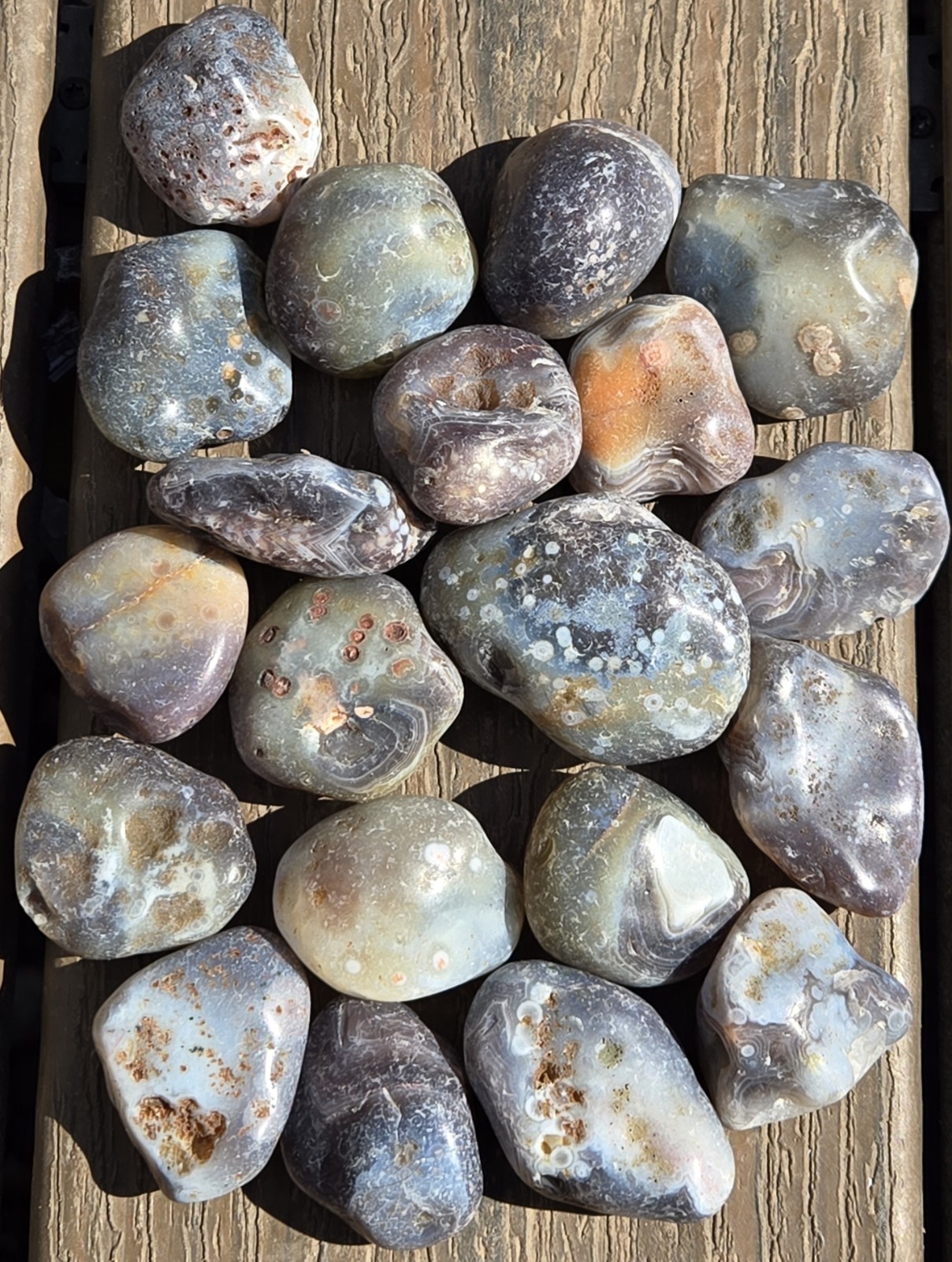 Botswana Agate Selects - DOTS AND SPOTS - Rough, Natural, Not Polished A+ Grade