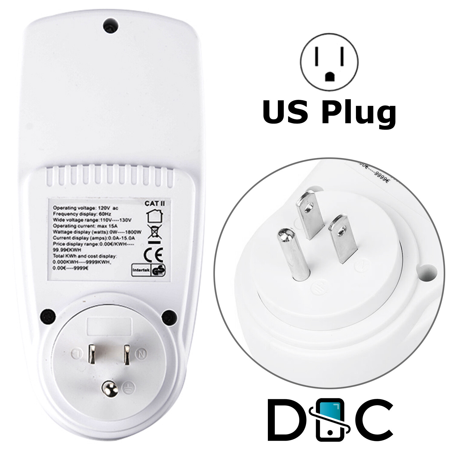 Digital Power Saving Energy Monitor Watt Amp Volt KWh Meter Electricity Analyzer