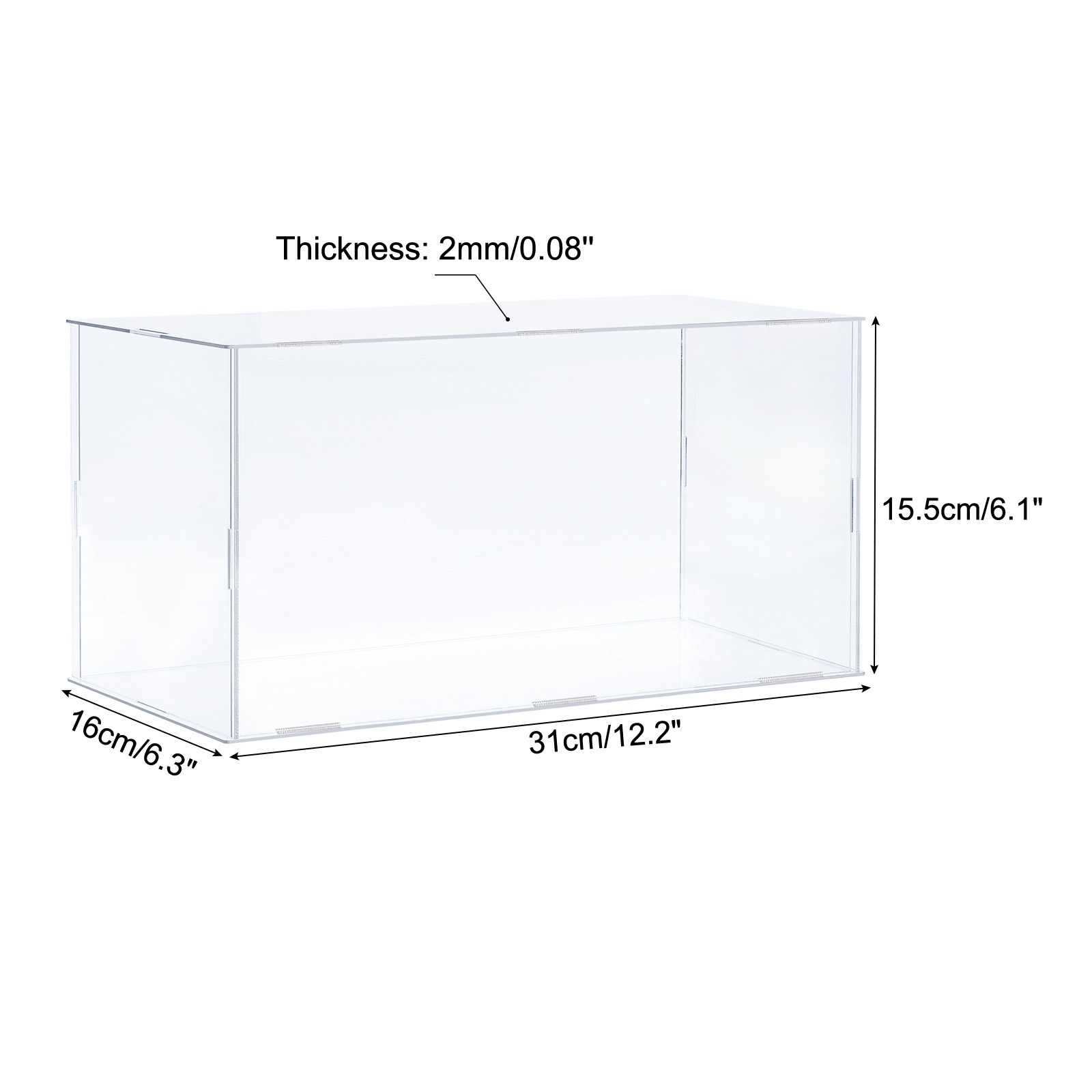 1Pcs 31x16x15.5cm Acrylic Display Case CRAFT Storage Box