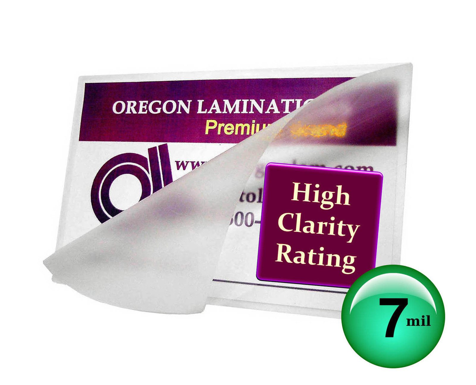 500/pack 7 Mil Letter Size Hot Laminating Pouches 9 x 11.5 Clear 9x11.5