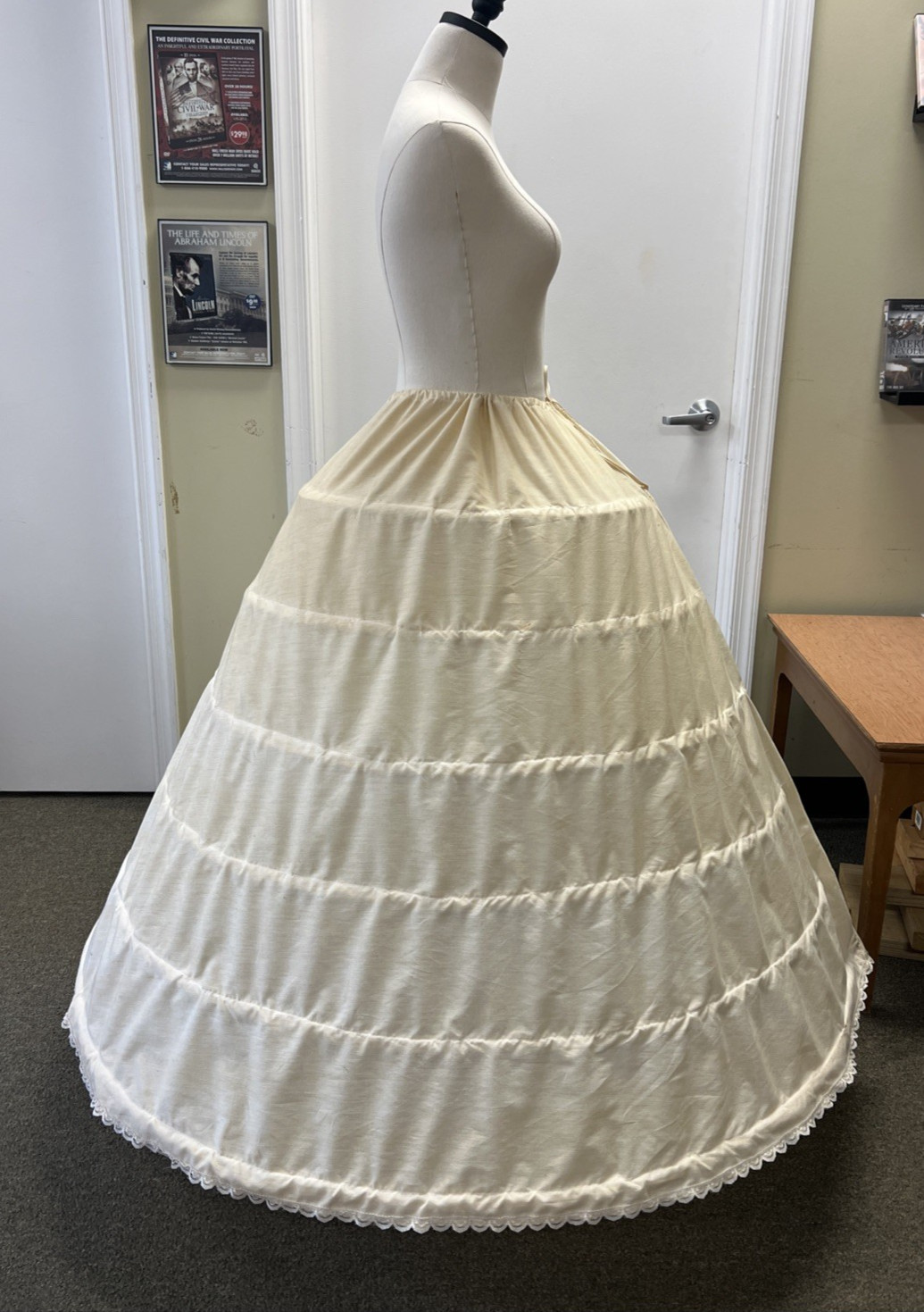 Repro 140" 19th Century/Civil War Woman's Cage Crinoline, up to SZ 40" waist