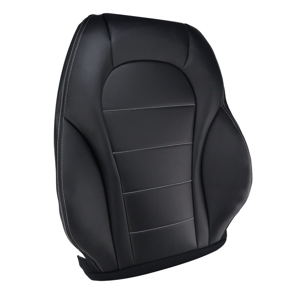 Replacement Driver Bottom & Top Seat Cover Fits 15-21 Mercedes C300 GLC300 Black