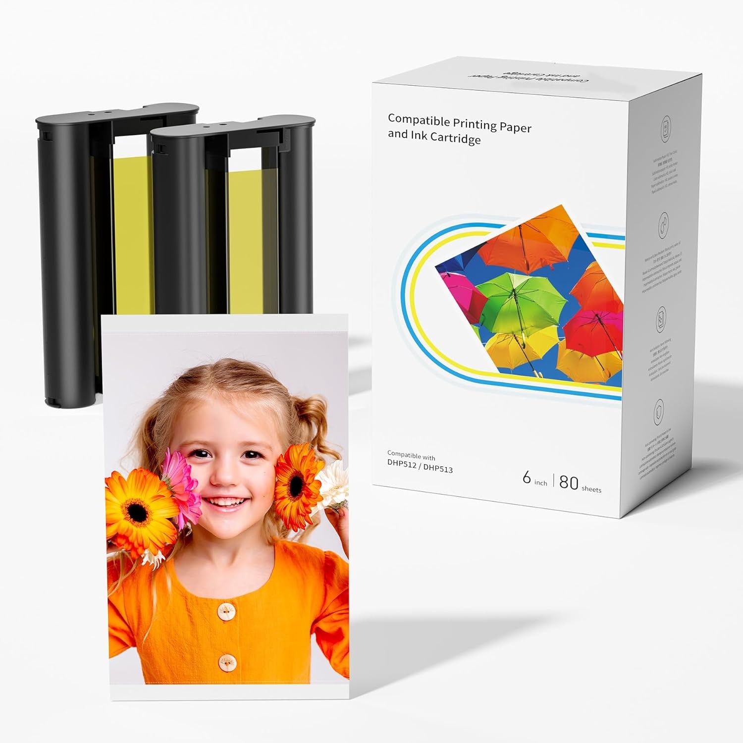 For Liene Amber M100/M200/M110M210 4x6" Photo Printer 80 Sheets 4x6-inch Inches