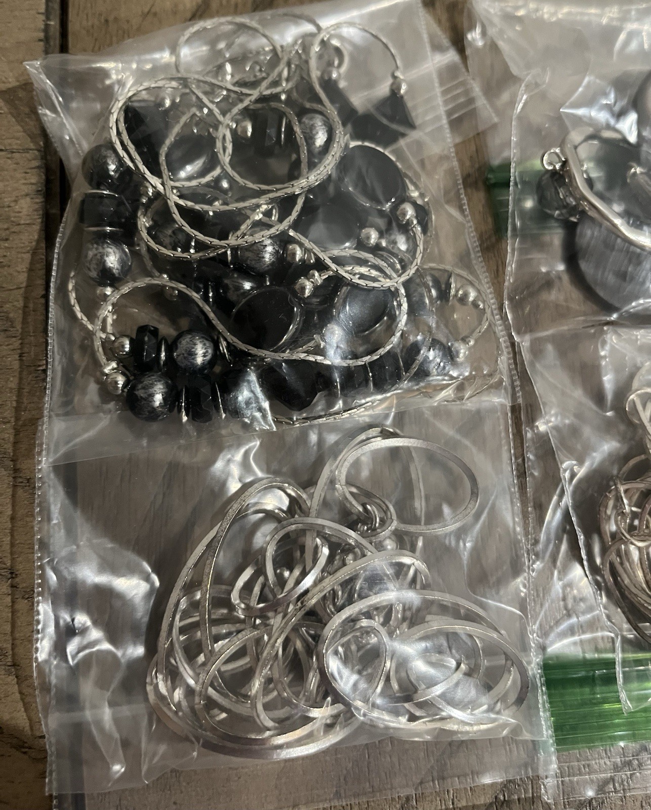 Unique Jewelry Lot. Silver, Gold, Black Tones. All Wearable. Vintage to Modern