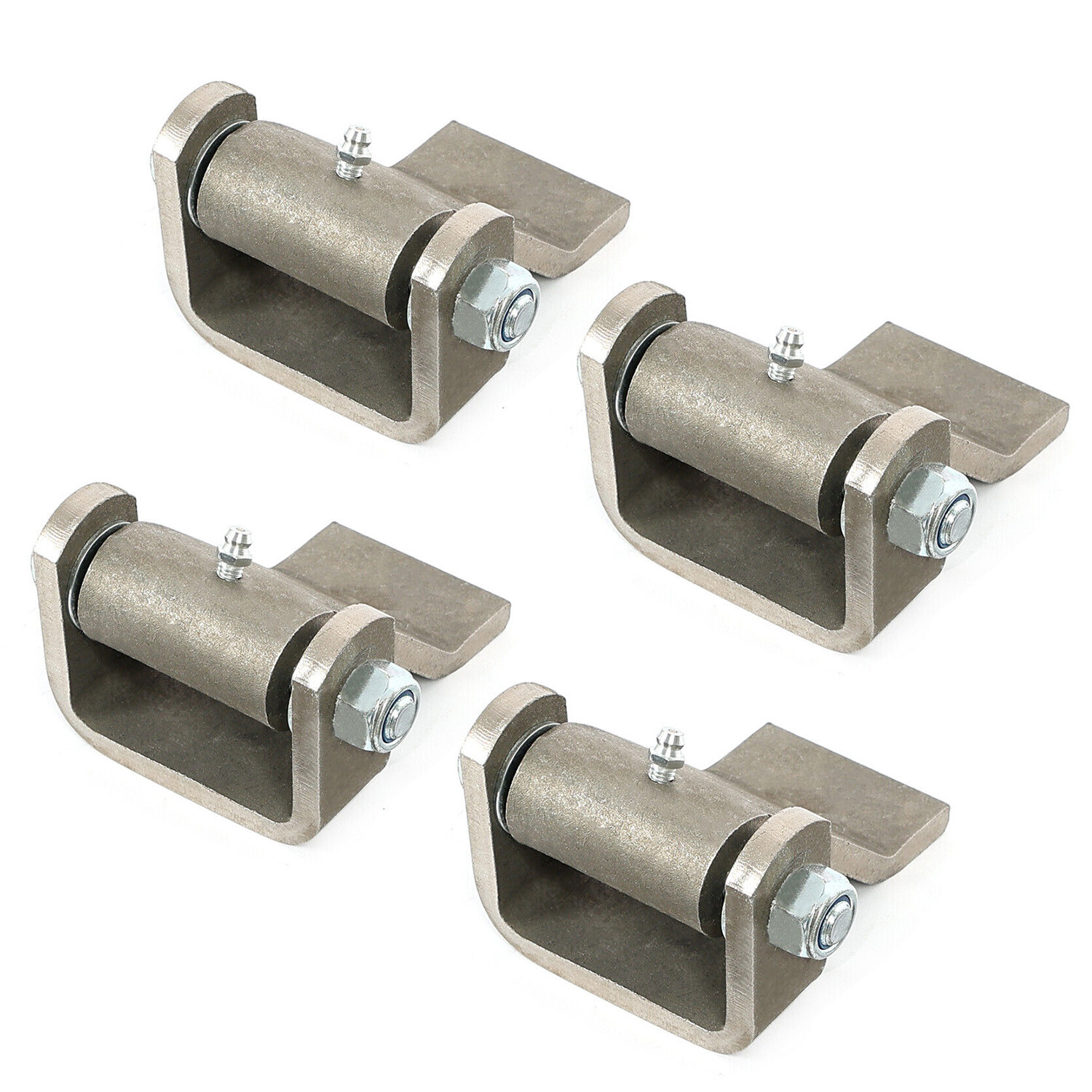 4pcs Door Hinges Heavy Duty Greaseable Dump Truck Trailer Strap Style Gate