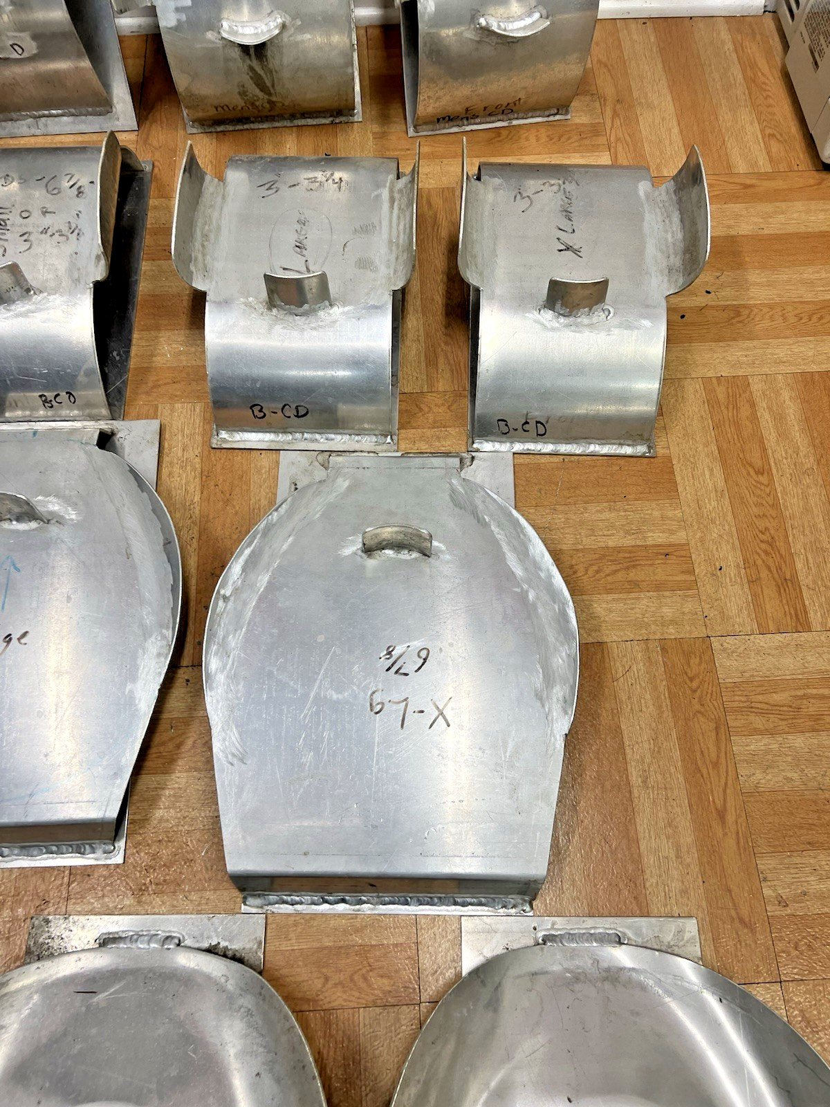 Vintage Aluminum Hat Mold Lot MILLINERY Cowboy factory industrial making metal