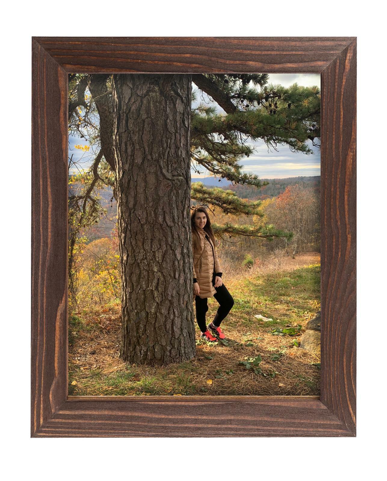 Rustic Wooden Picture Frames - Natural Solid Distressed Wood - Wall/ Tabletop