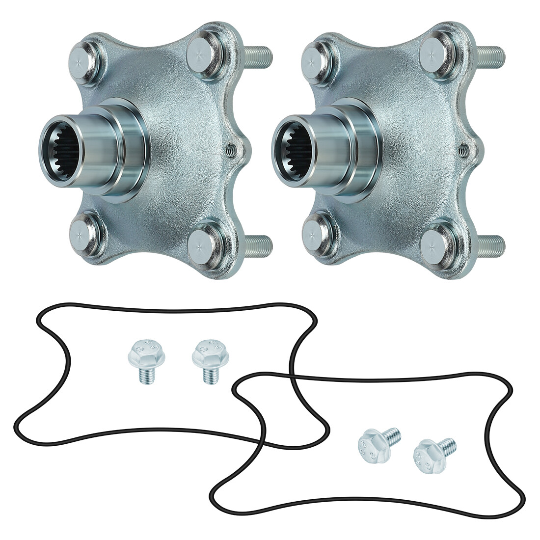 2PCS Front Wheel Hub Kit for Honda TRX350FE TRX350FM 4x4 Rancher 350 2000-2006