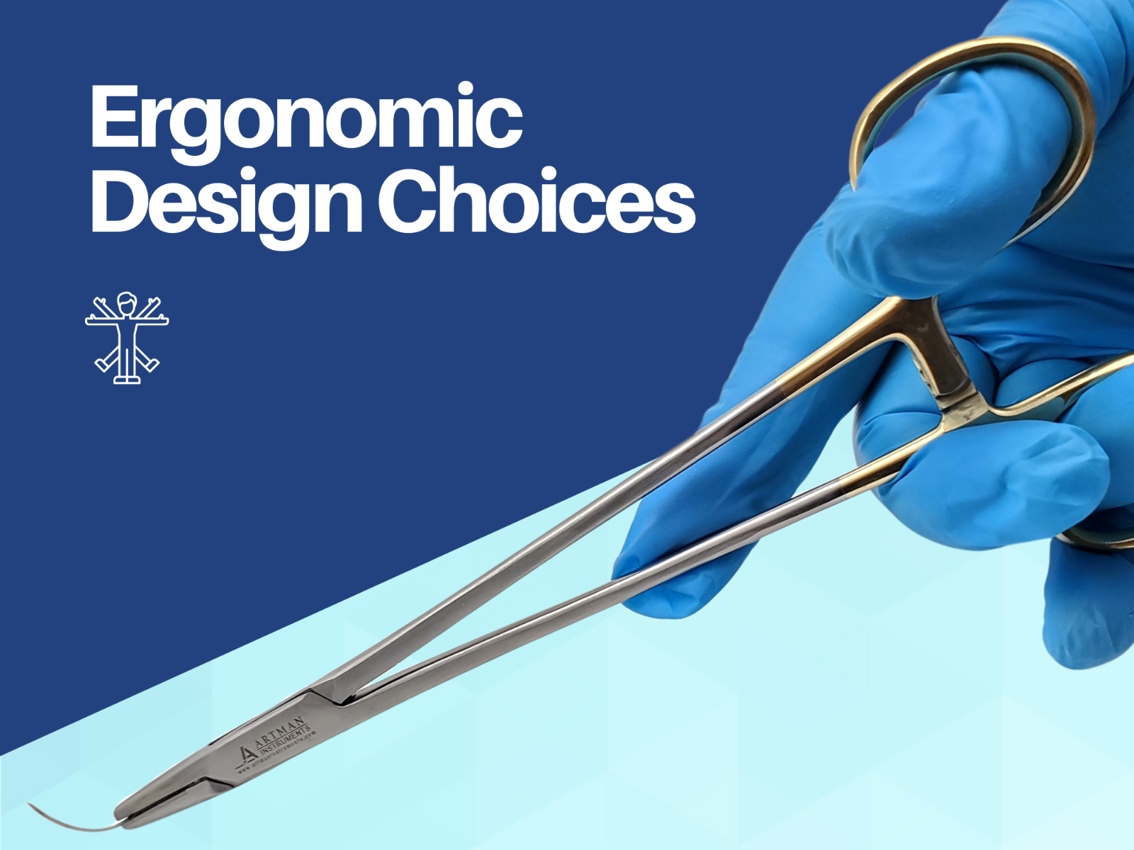 Mayo Hegar Needle Holder Driver 6 inches with Tungsten Carbide ARTMAN