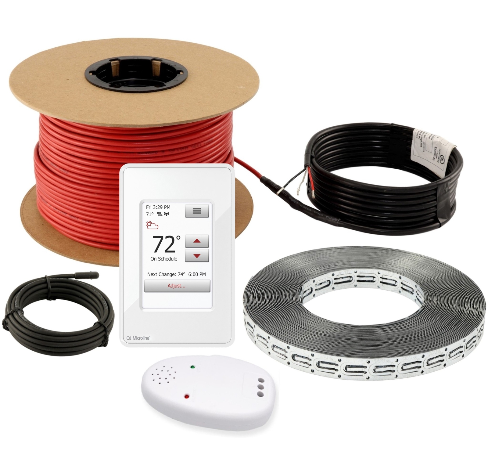 LuxHeat Cable Kit 120v (10-150sqft) Electric Radiant Floor Heating System Tile +