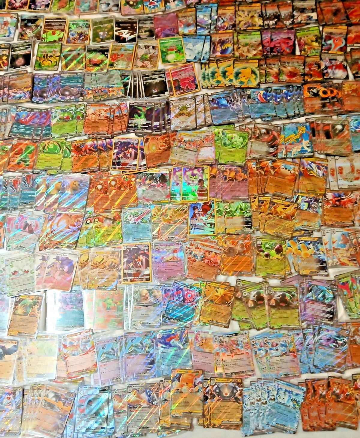 Official Pokémon Card Lot of 358 Includes Rares, Holos, Reverse, EX, V, VSTAR...