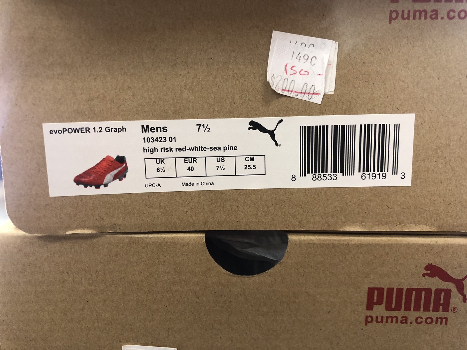 PUMA EVOPOWER 1.2 GRAPH 103423 01 HIGH RISK RED RARE