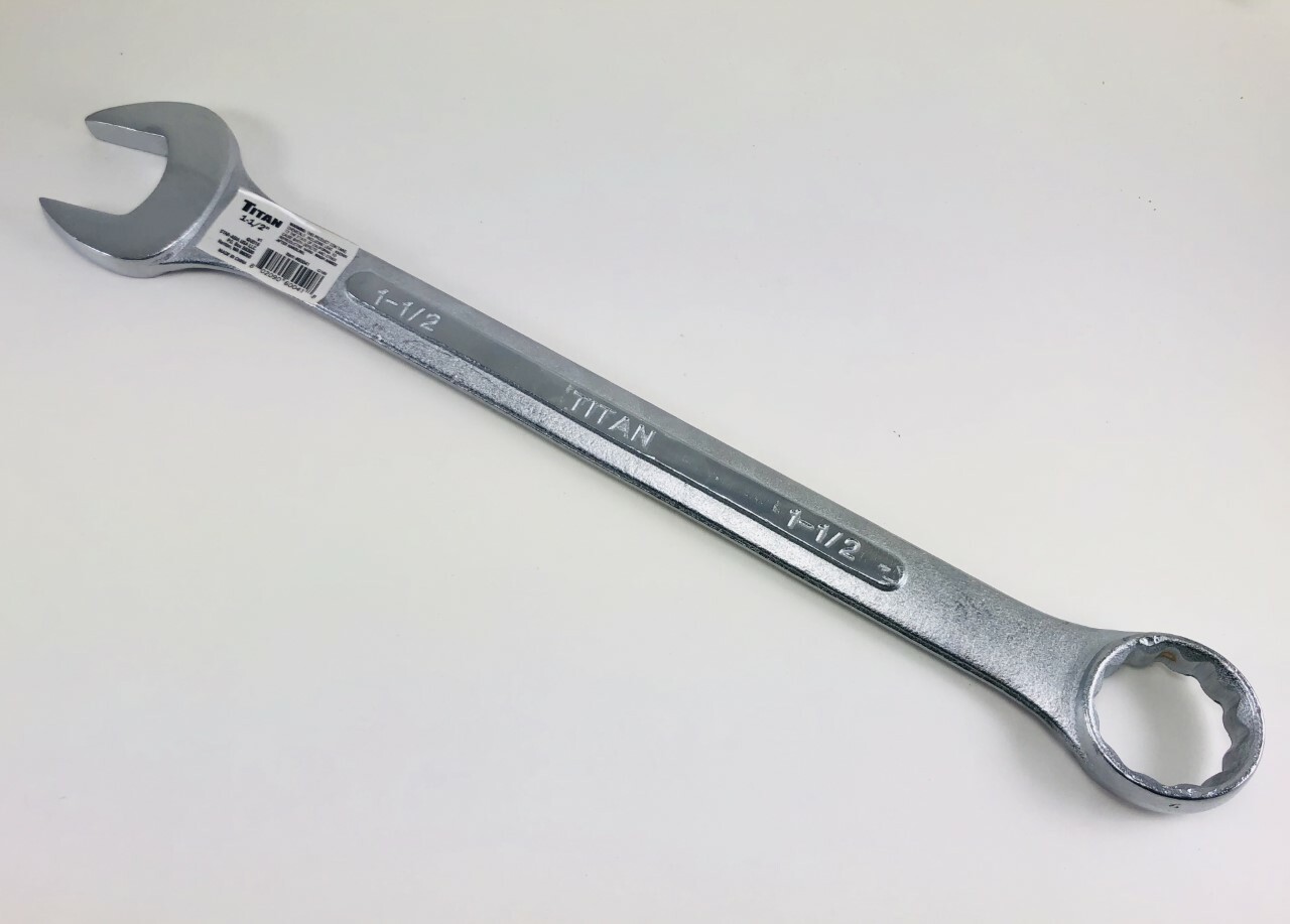 Titan Individual Jumbo Combination Wrenches, Choice of Sizes 1-5/16" - 2-1/2"
