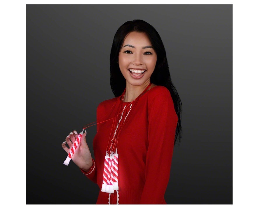 10 Pack Of 6 Inch Premium Bend & Shake Glow Sticks With Red Necklace Strings