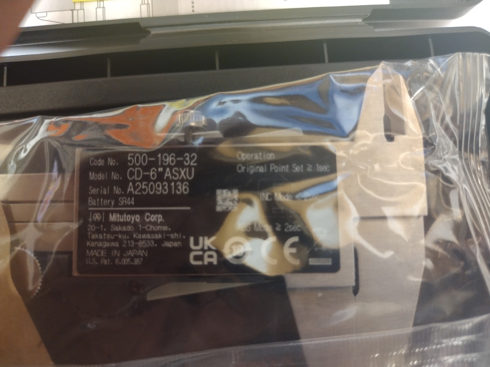 Mitutoyo 500-196-32 Digimatic 0-6''/150MM Digital Caliper, Original