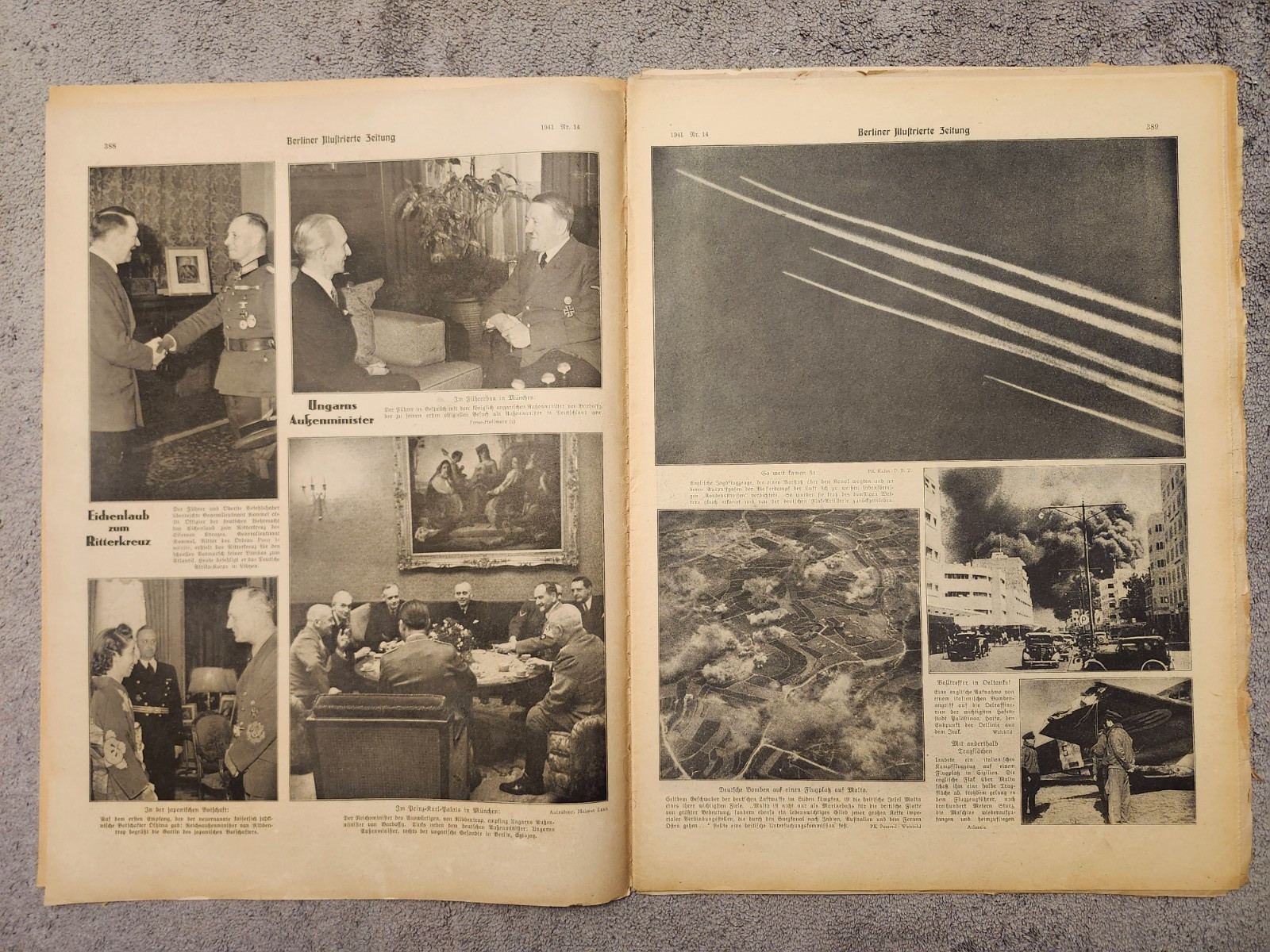 WW2 Germany. Berliner Illustrierte Zeitung" # 14, April 3, 1941