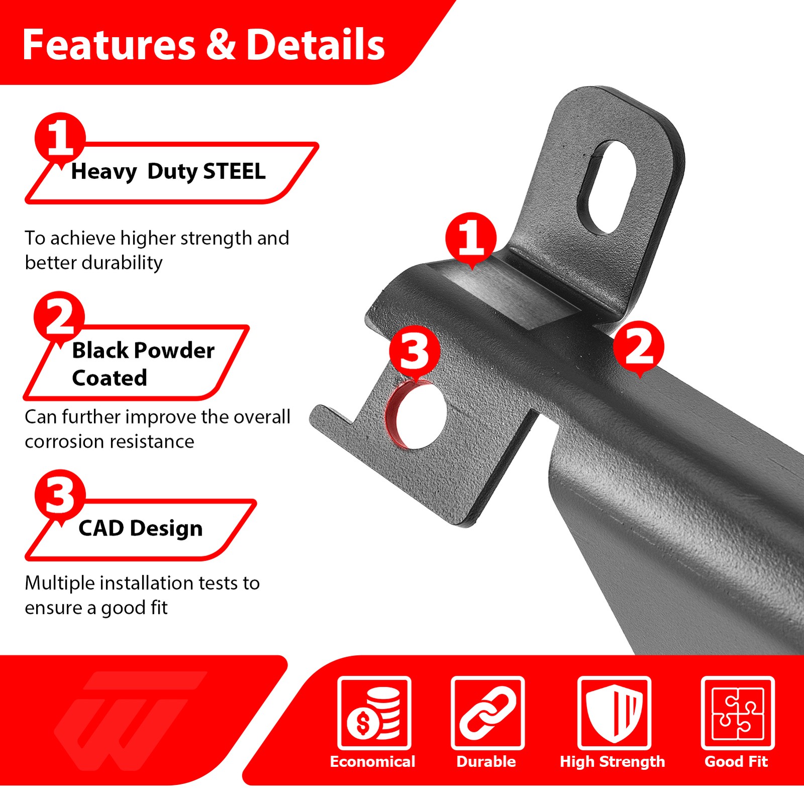 No Drill Winch Mounting Plate For Can Am Maverick X3/X3 Max 2017-2025