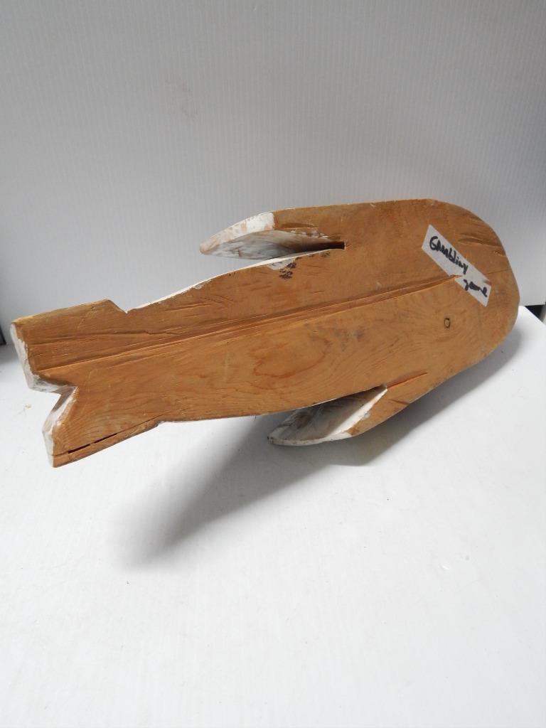 VINTAGE NW COAST INDIAN SLAHAL ORCA KILLER WHALE DSGN GAMBLING GAME PIECE