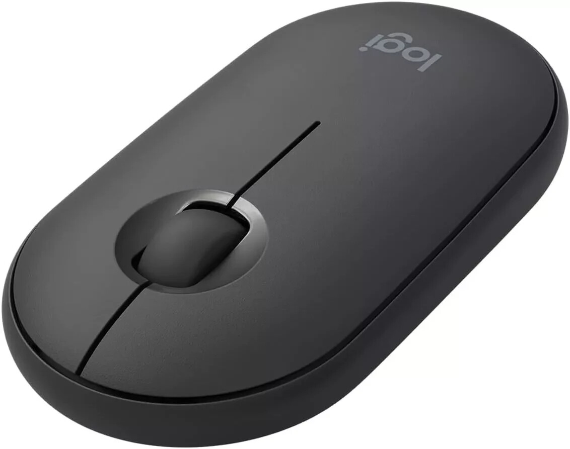 Logitech Pebble i345 Wireless Bluetooth Mouse for iPad, Graphite (910-005948)