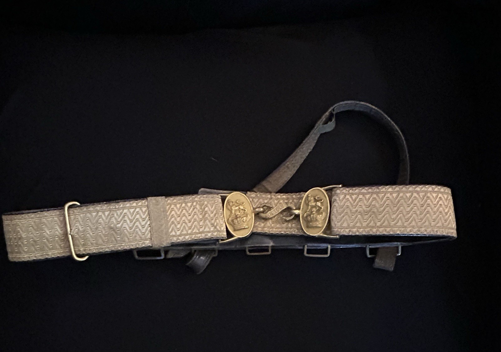 UNCOMMON! Victorian British Royal Artillery Officer Dress Parade Belt/Buckle