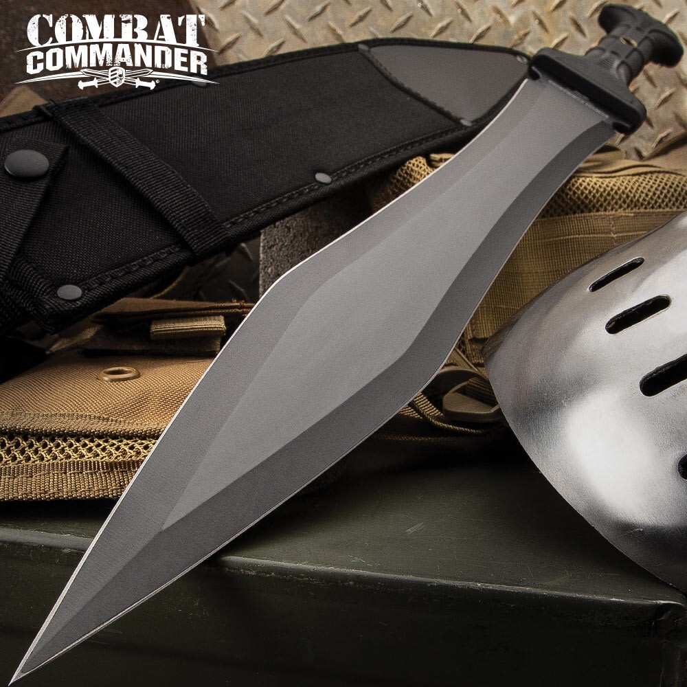 Combat Commander Gladiator Sword with Sheath | Full Tang | 24" Overall