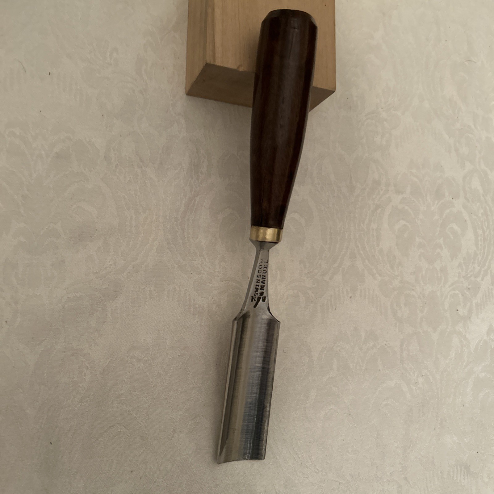 Swinscow & Manuel # 7 / 37mm Straight Carving Gouge 1840 Sheffield Rare Stamp