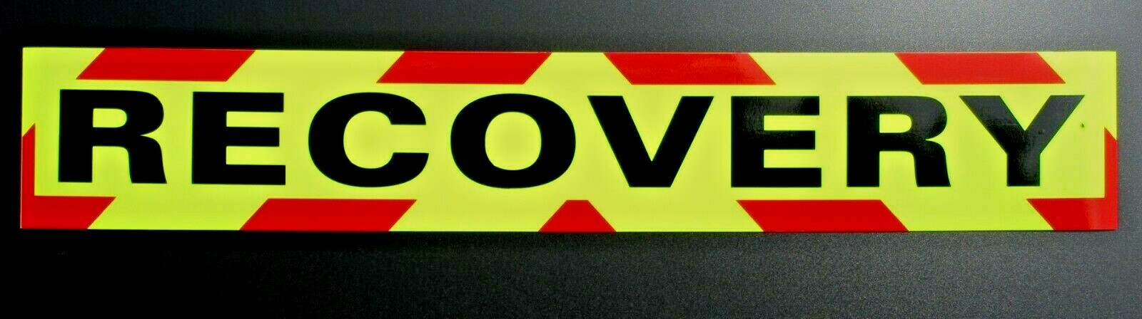 Recovery Fluorescent Magnetic Warning Sign