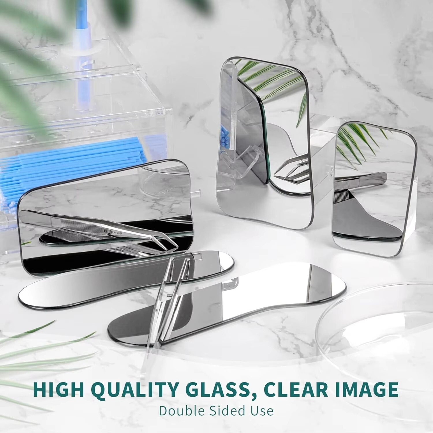 5pcs Dental Orthodontic Intra oral Photo Mirrors Glass Reflector Mouth Mirror
