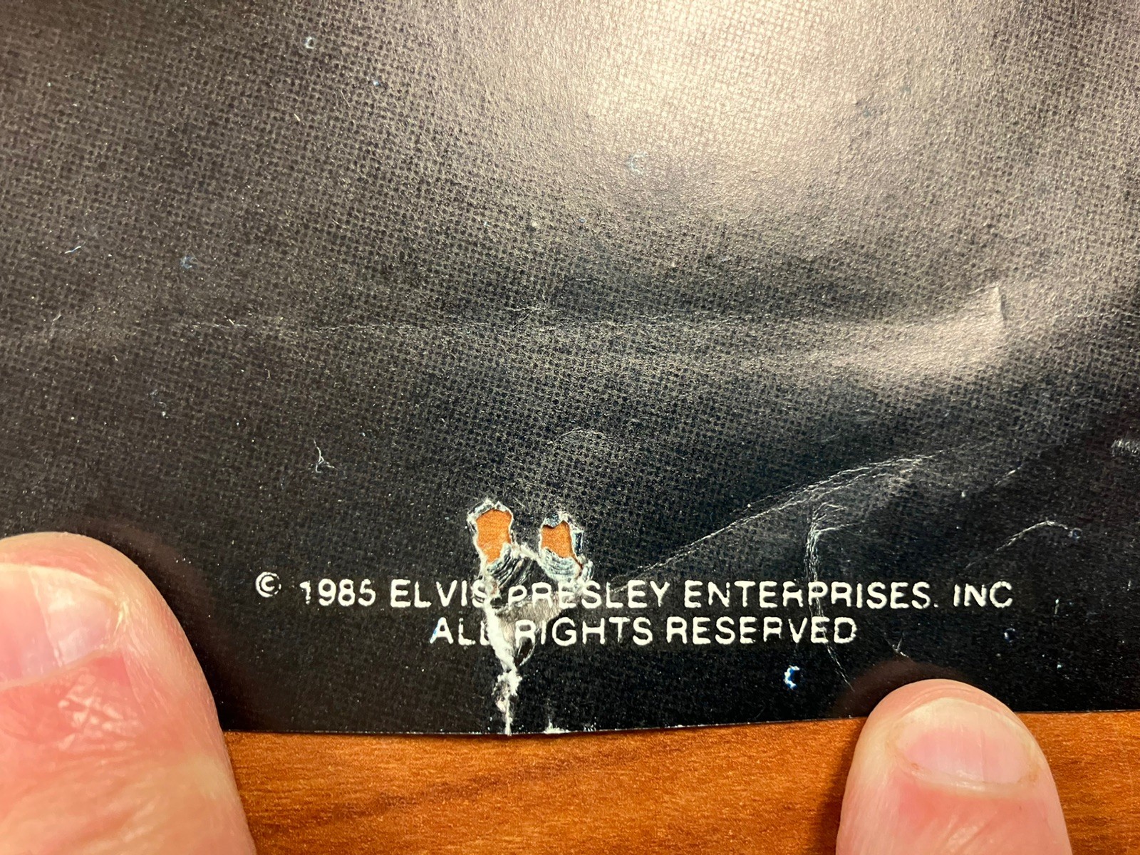 Ex Large 34 x 76 Orig Vintage 1985 ELVIS PRESLEY 1935-1977 Door Poster Gold Suit