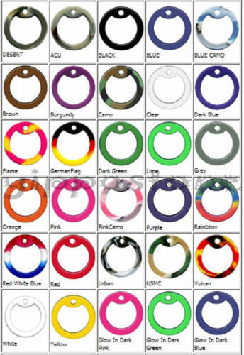 Custom Embossed Medical Info Mililtary ID Stainless Steel Dog Tag Necklace