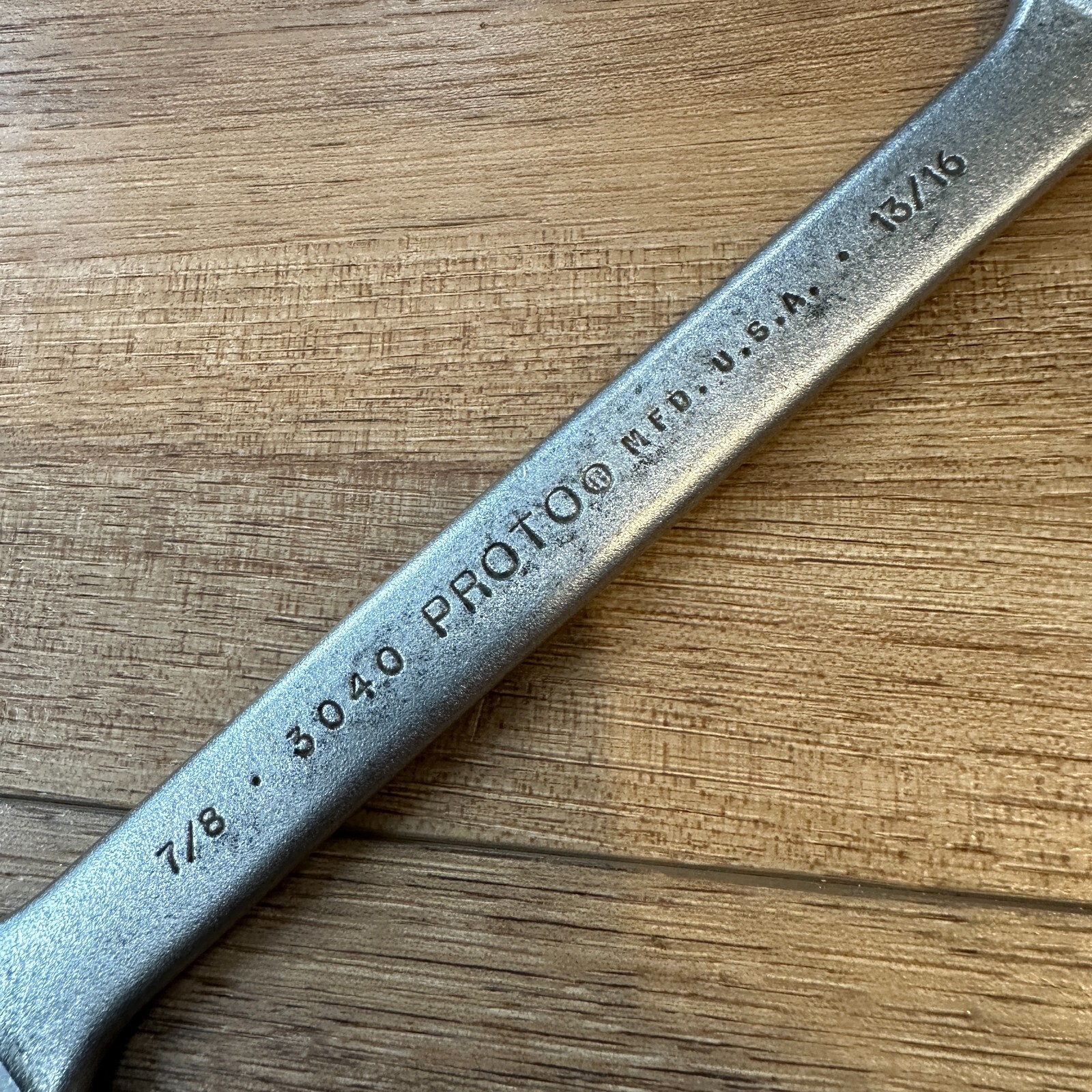 PROTO 7/8” X 13/16" Open End Wrench, USA, 3040