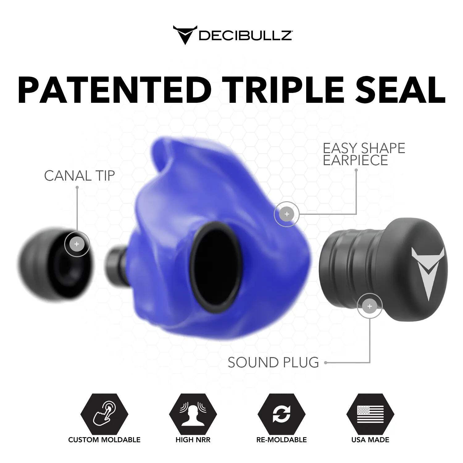 Custom Molded Earplugs 31dB NRR