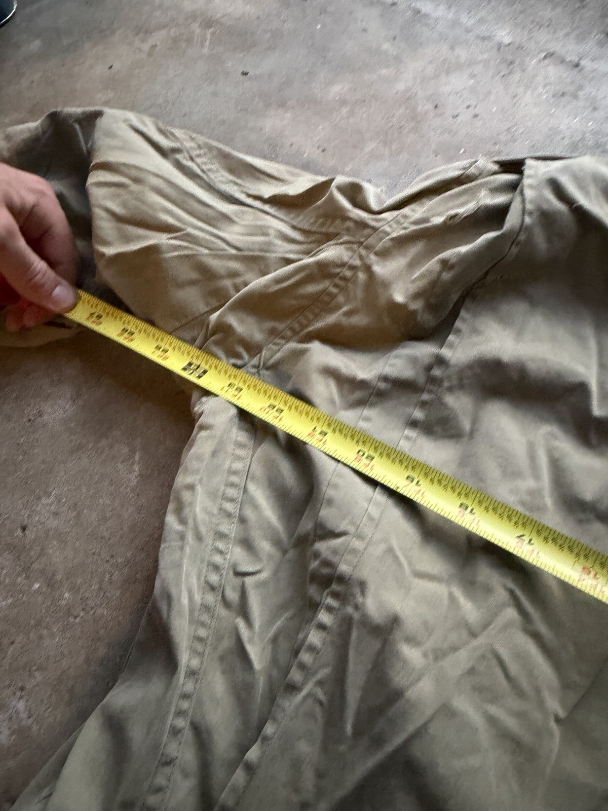 Vintage 1940s U.S. Army M41 Jacket OD Poplin Field Medium Olive Stencil Infantry