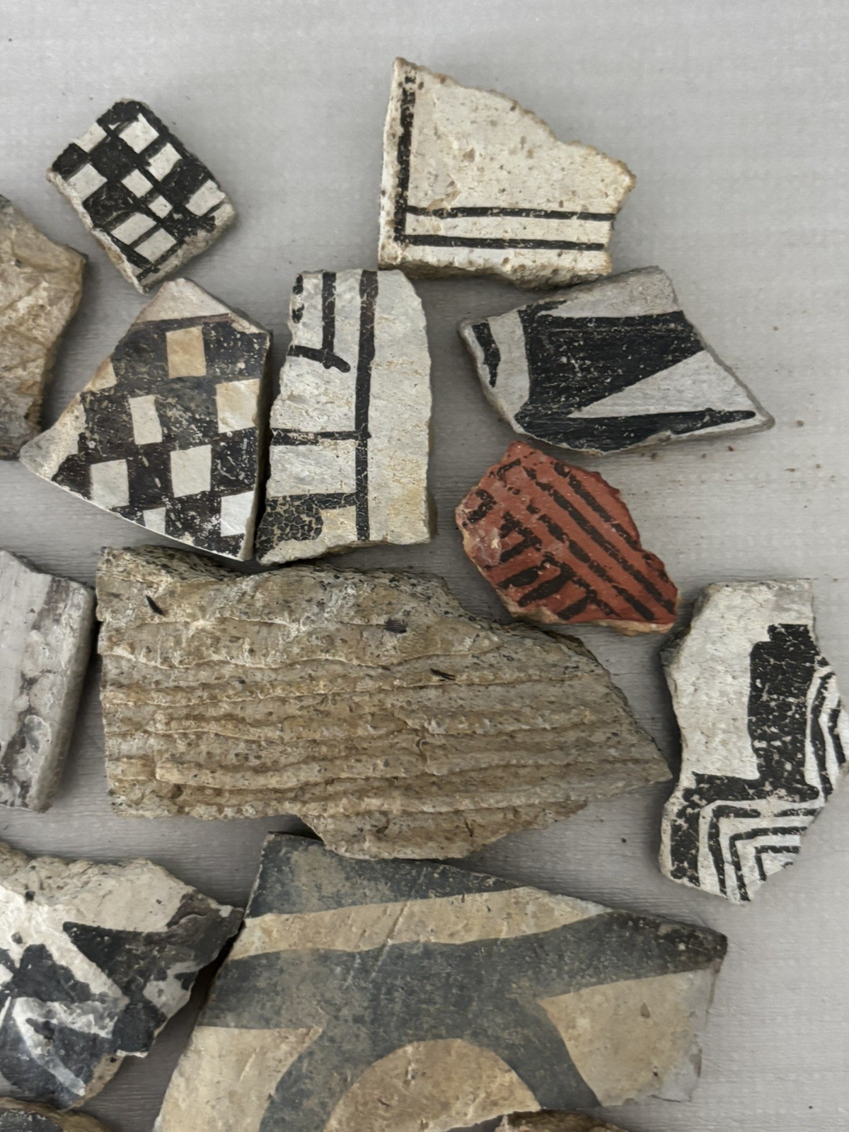 30+ Ancient Anasazi Native American Pottery Shards Arizona L8-B FREE SHIP