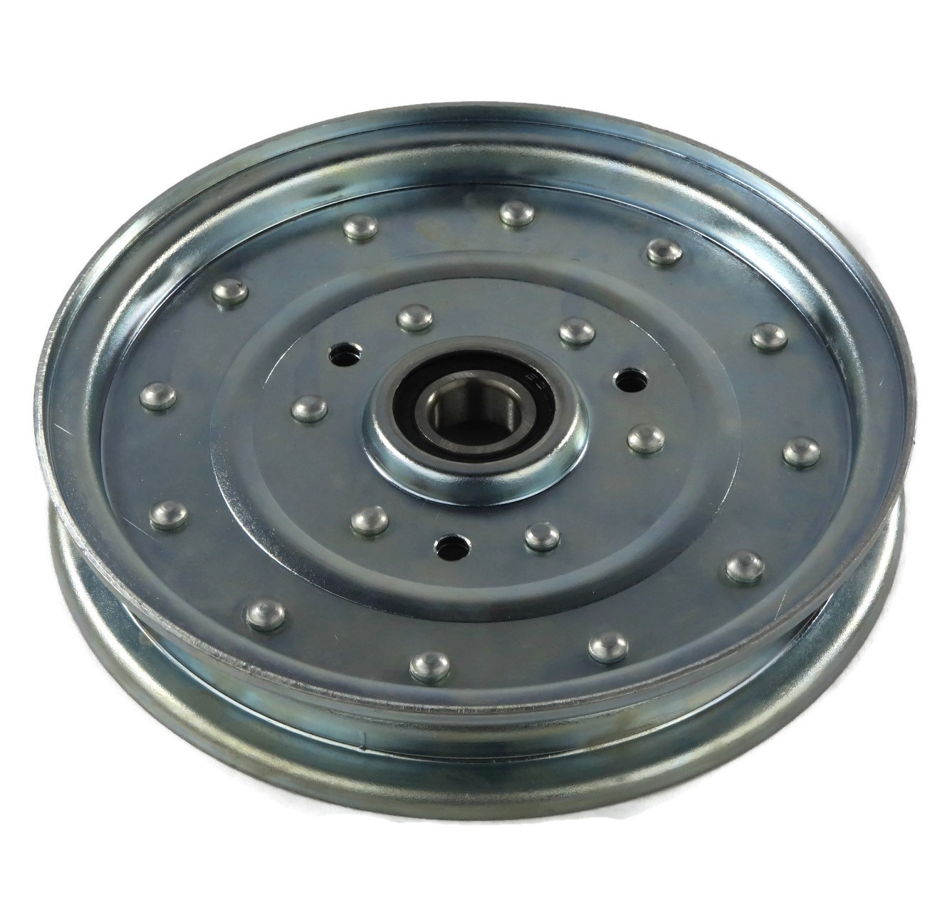 Flat Idler Pulley, Inside Diameter: 11/16", Outside DIA: 6 3/4", Height: 1 1/8"