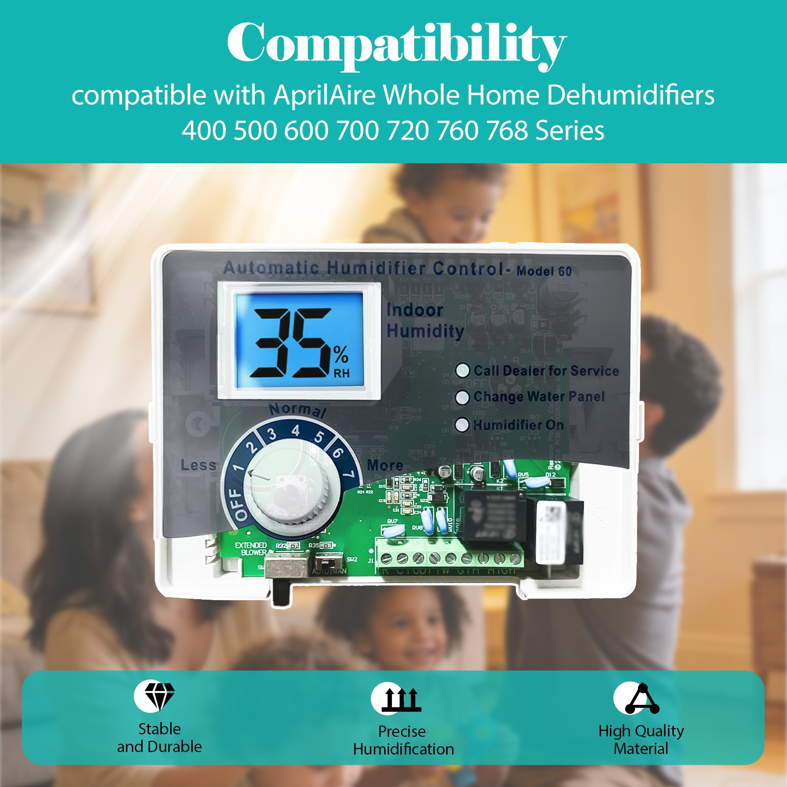 For AprilAire Model 60 Humidistat Automatic Humidifier Control New 24V