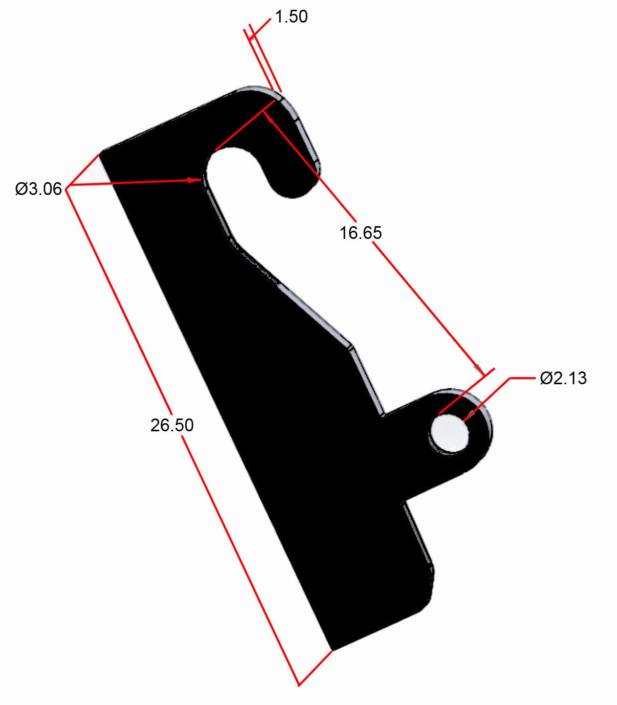 JRB 416 Blank Quick Attach for JRB Loader mounts+Wear Plates (Ears) for top hook