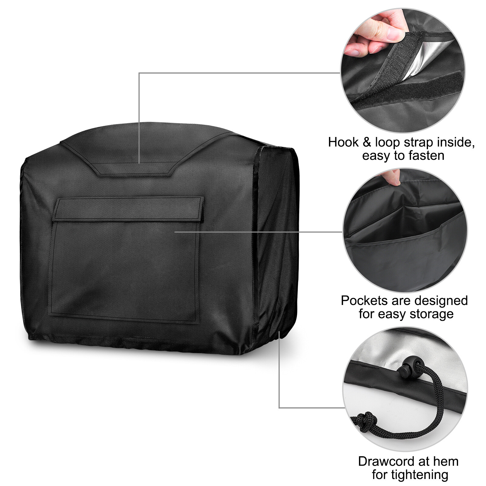 Waterproof Heavy Duty Generator Cover, Portable Outdoor Inverter Storage Cover