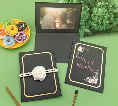 400 Pack Photo Folders for 4X6 or 5X7 Paper Cardboard Frames Picture Folder