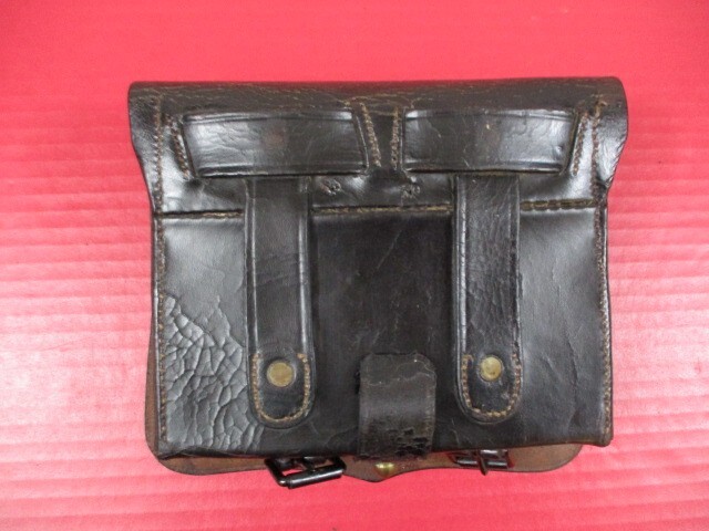Civil War Union 1855 Rifleman's Leather Cartridge Box w/Tin Inserts - Original 3