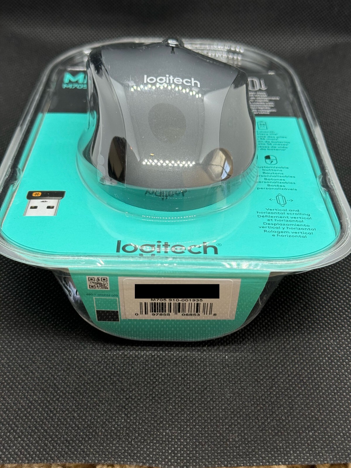 NEW LOGITECH M705 MARATHON WIRELESS MOUSE 910-001935 FAST FREE SHIPPING