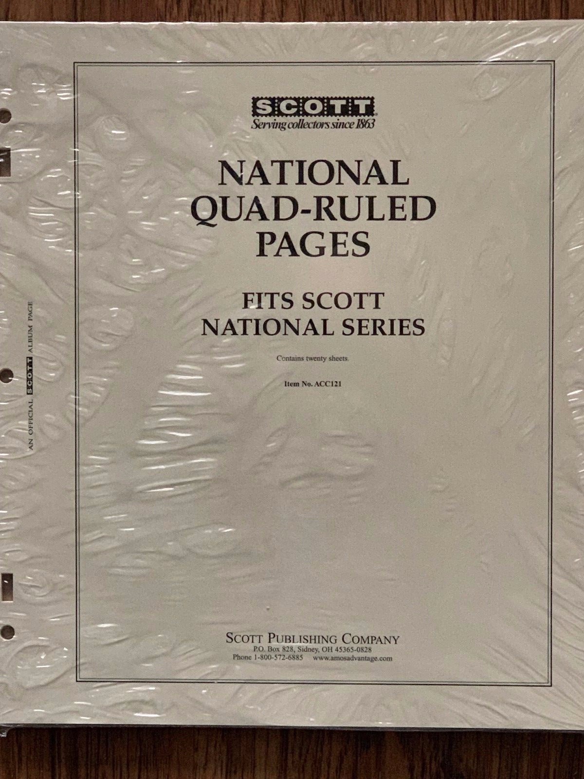 SCOTT NATIONAL QUAD-RULED PAGES FOR SCOTT NATIONAL SERIES ( ACC121)