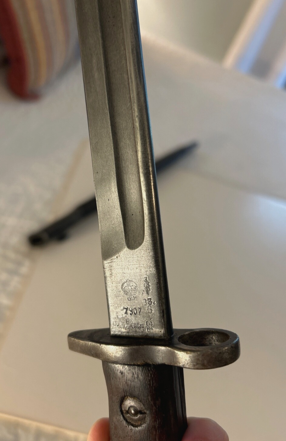 WW1 British Bayonet and Scabbard