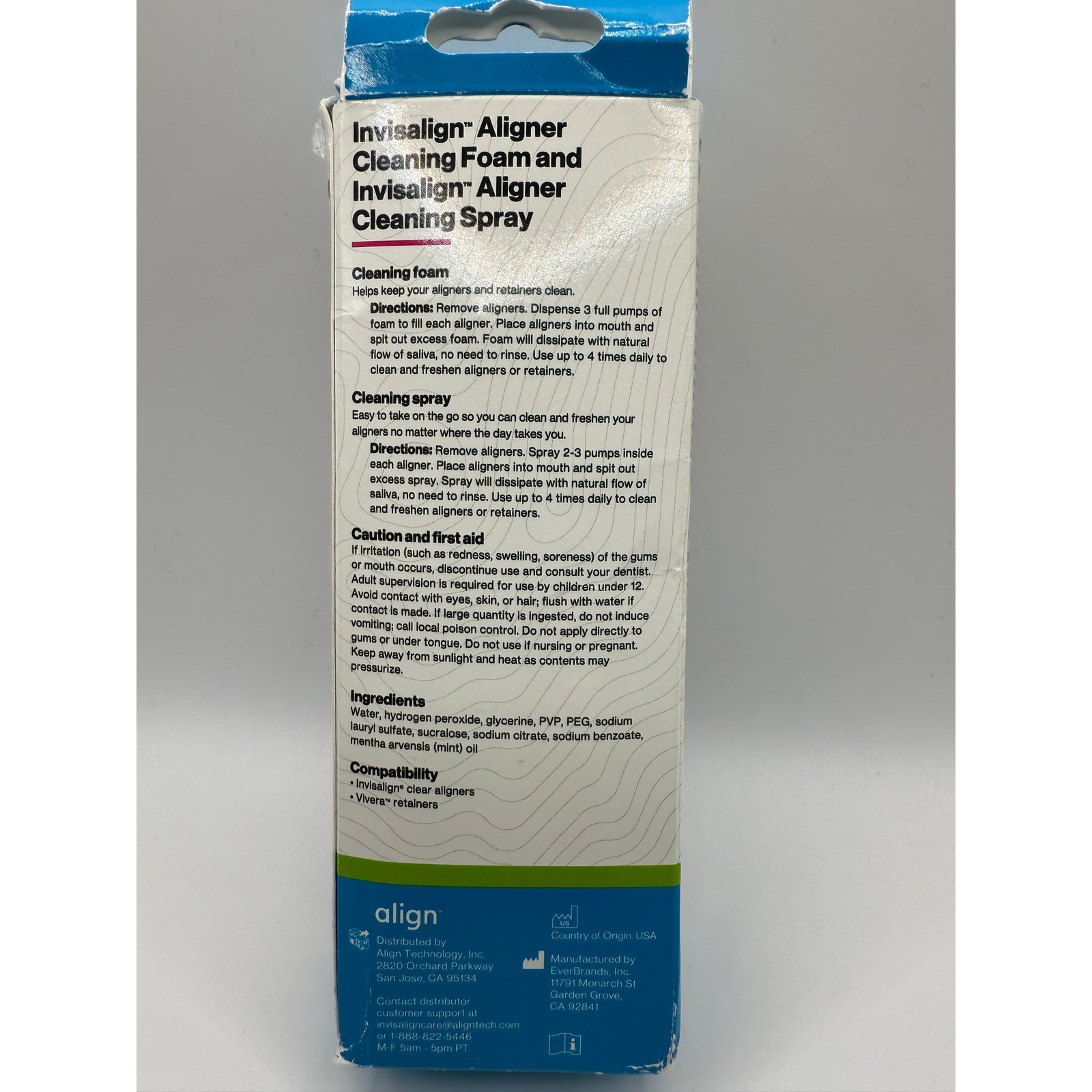 Invisalign Essentials Kit Aligners Cleaning Foam Whitening Pen Travel Pouch