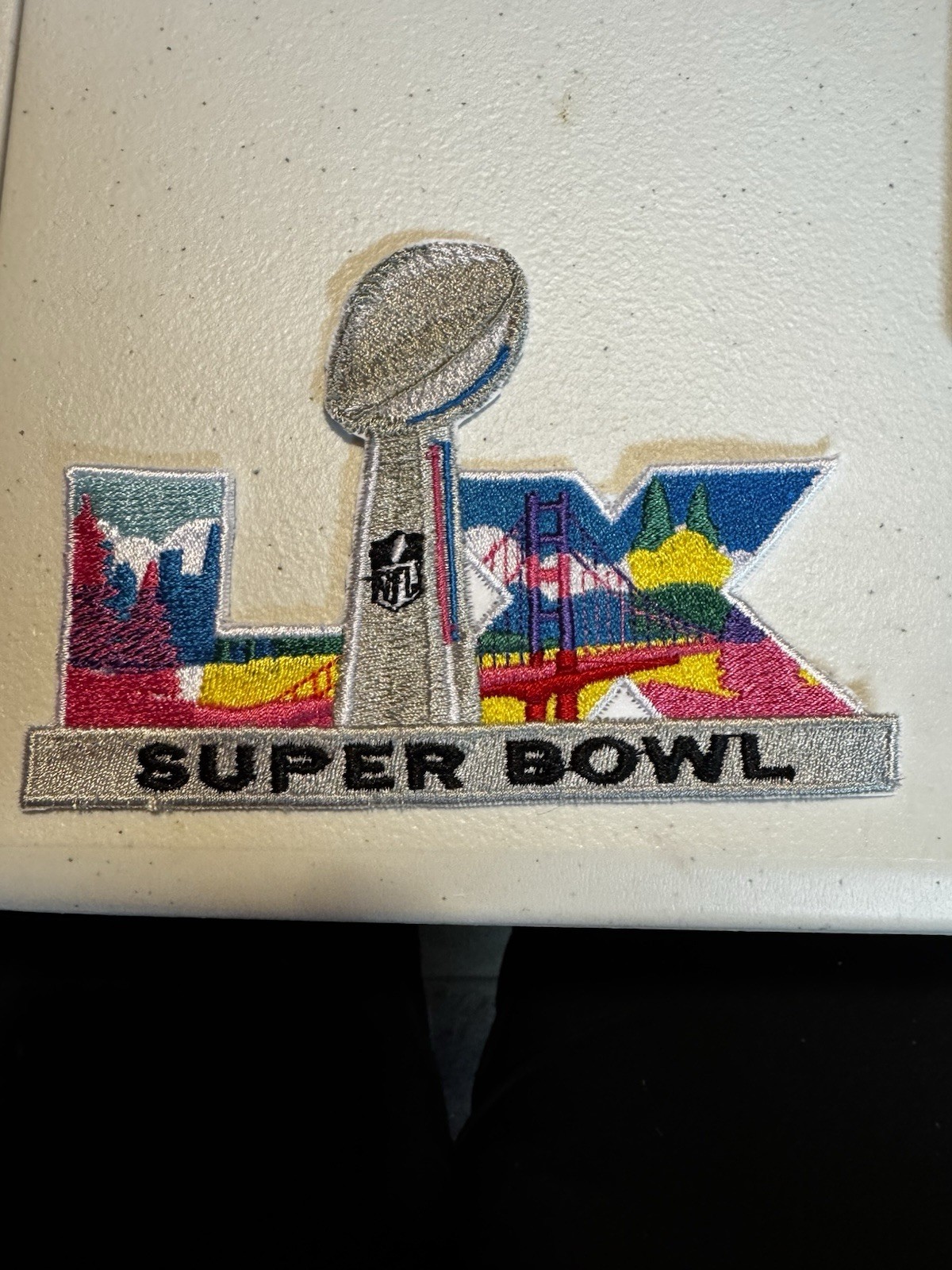5 In Super Bowl 60 2025-2026 Embroidered Patch Iron On Free Tracking!
