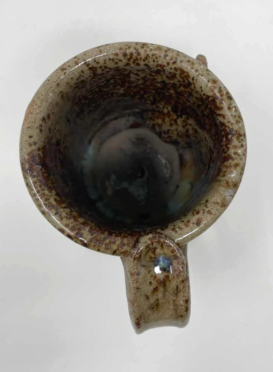 Coffee Tea Mug Cup Super Carpenter Vintage 3D Ugly Face Stoneware