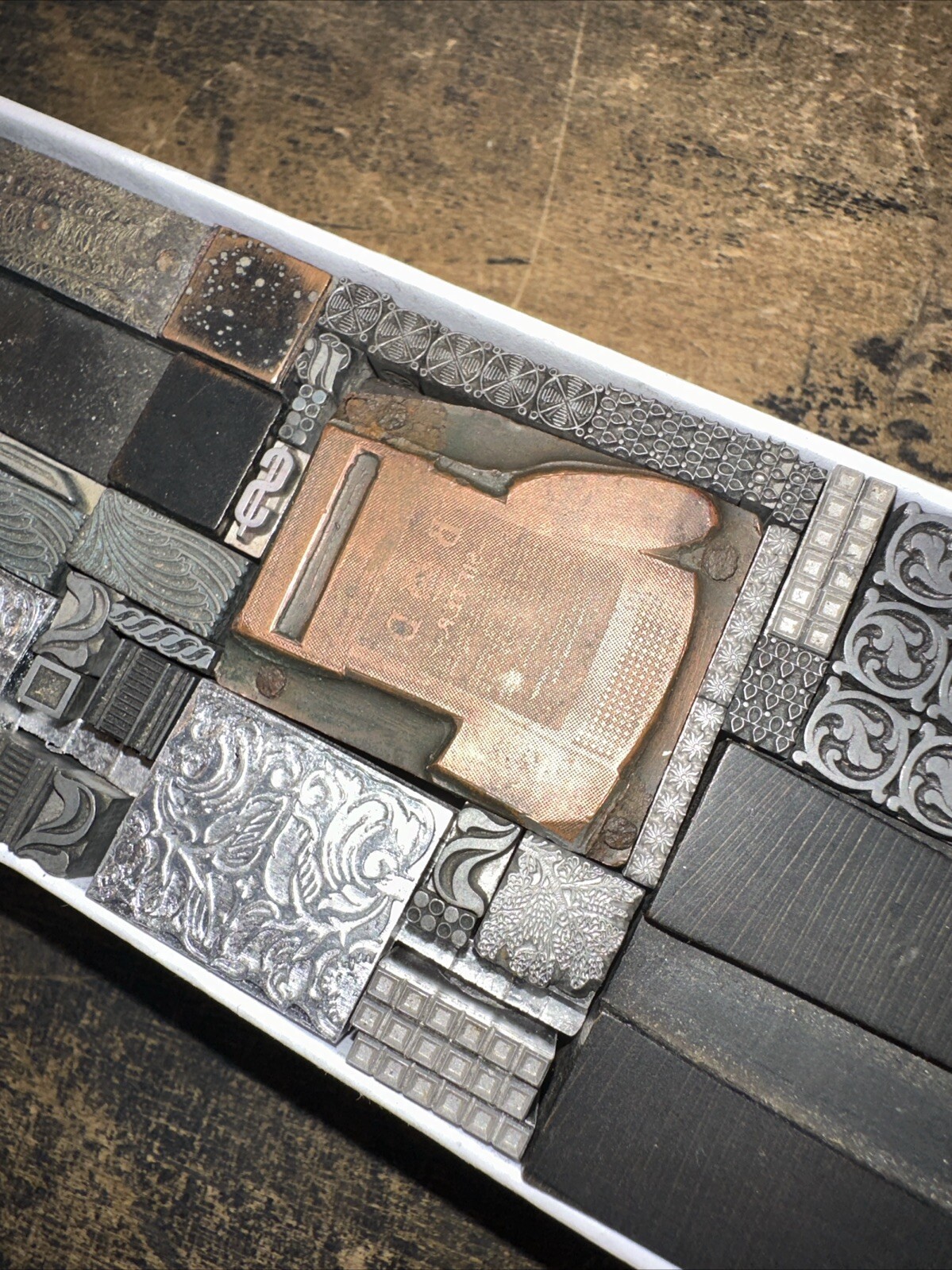 Printing Blocks “ Lead Ornamental Borders Dingbats” Nice Variety Beautiful! C7