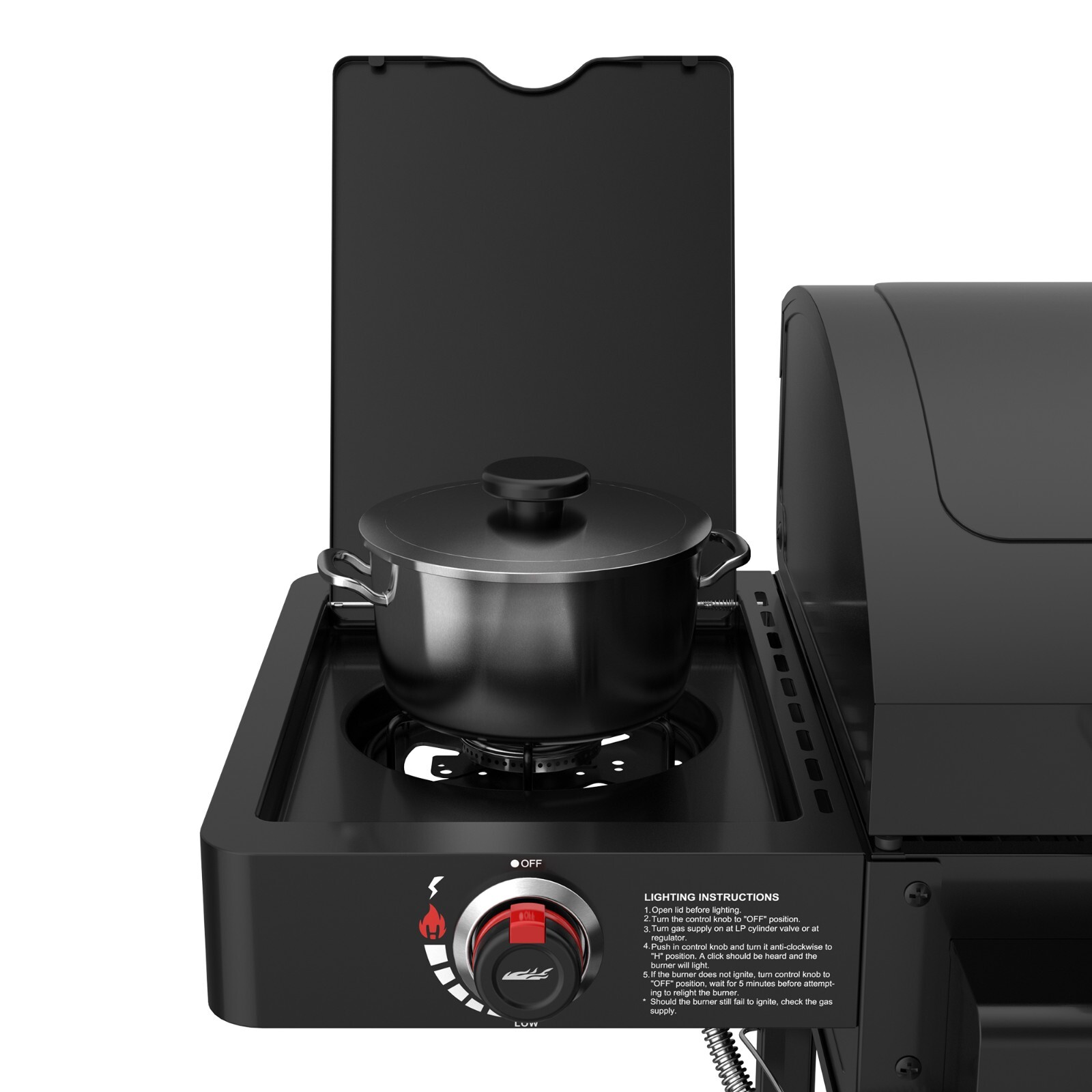 Royal Gourmet 2-Burner Gas and Charcoal Combo Grill with Side Burner