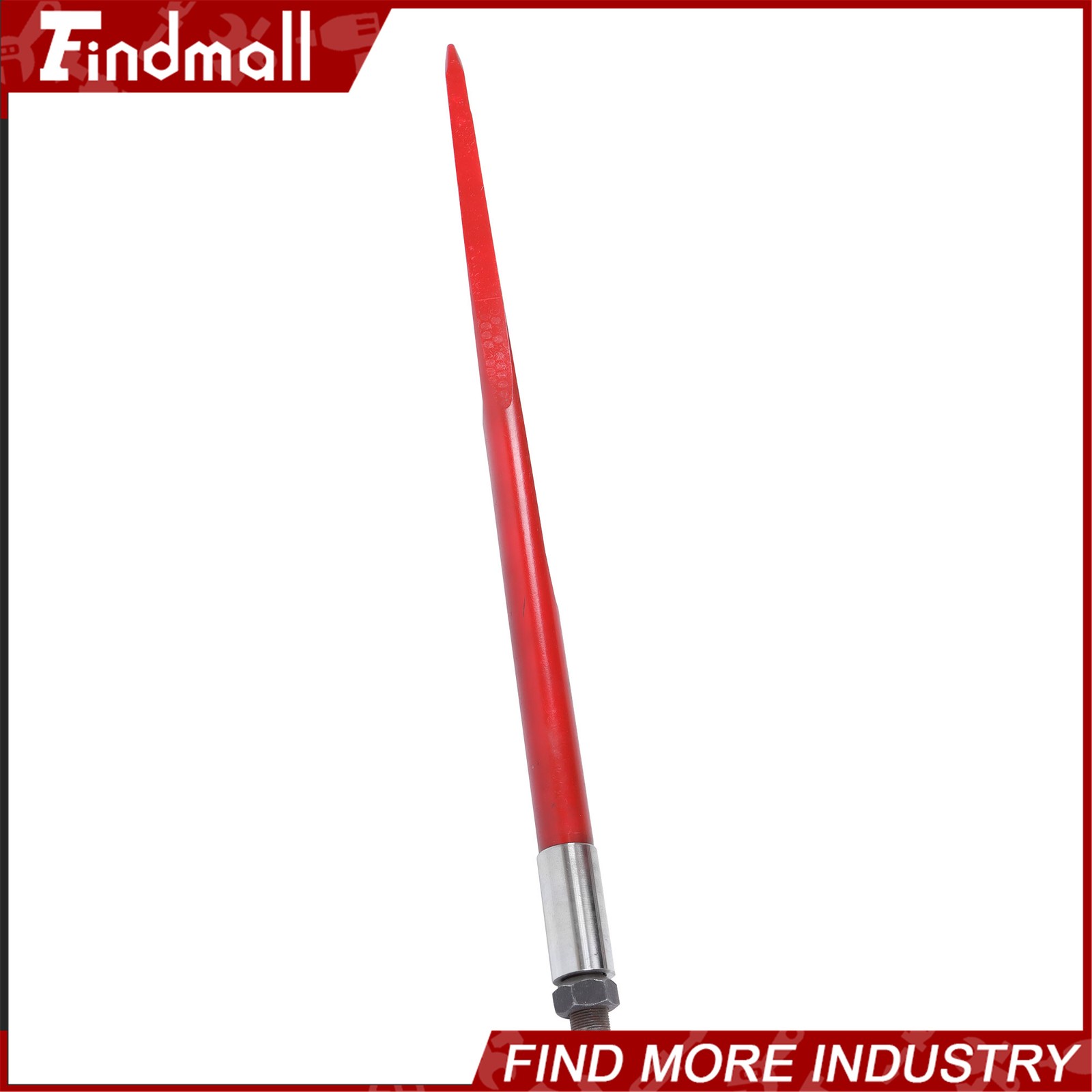43" Hay Bale Spear Red 3000lbs Capacity Spike Fork Fit For Tractors Loaders 2Pcs