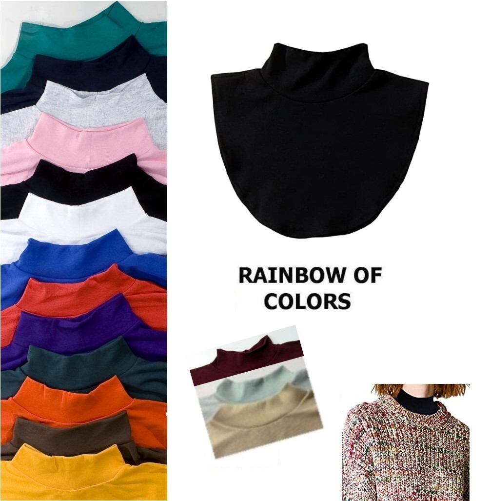 ADULT PREMIUM MOCK NECK DICKIE, DICKY, EXTRA LONG, OSFM, 100% PRESHRUNK COTTON